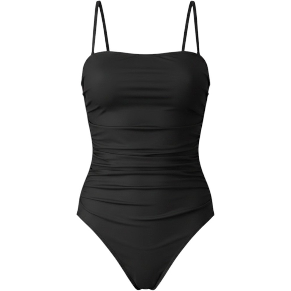 J Crew Re‎ Imagined One Piece Black Swim Suit Sz 0
